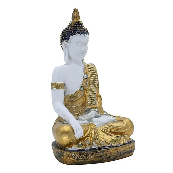 Decorative_Buddha_Statue_for_Meditation_Room_White_and_Gold,_28_cm_x_18_cm