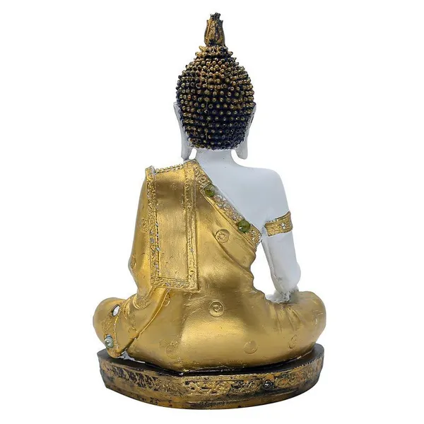 Decorative_Buddha_Statue_for_Meditation_Room_White_and_Gold,_28_cm_x_18_cm