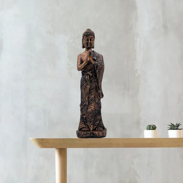 Standing_Buddha_Statue_Showpiece,_36.8_cm_x_11.4_cm,_Meditation_Pose,_Home_Decor