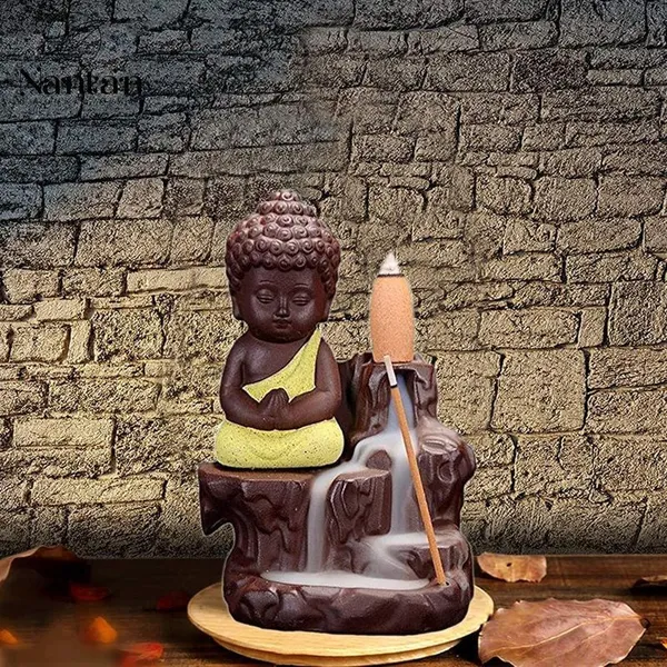 Figurine_Little_Meditating_Buddha_Backflow_Smoke_(Free_10_Cones),_Fountain_Incense_Burner_Holder,_Idol_(7_x_7_x_12_cm)(Style-56)