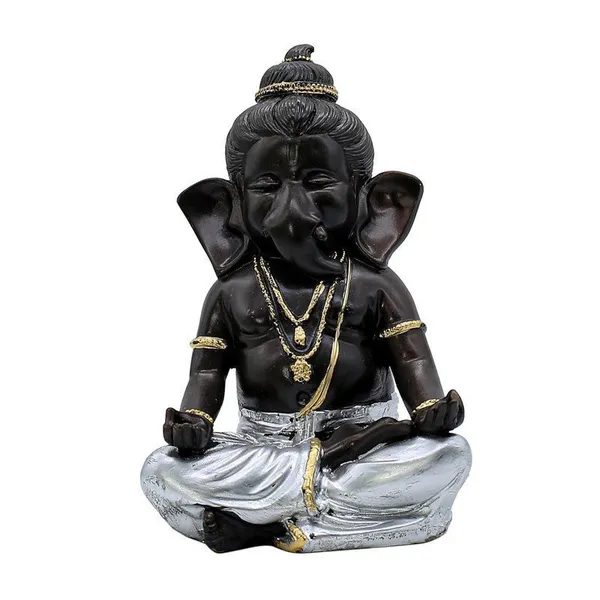 Ganesha_Idol_for_Home_Decor_|_Black_&_Silver_Meditating_Ganpati_Statue_|_Polyresin_Ganesh_Murti_for_Pooja_Room,_Office,_Car_Dashboard_&_Gift_6_Inch