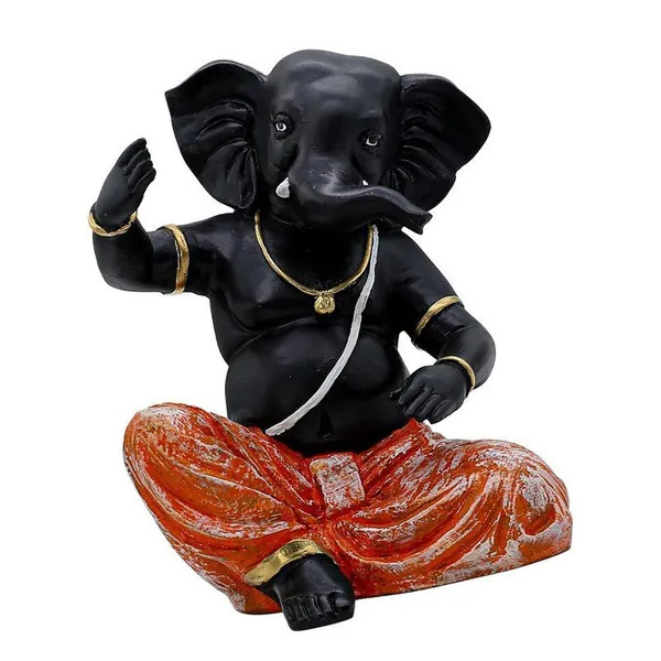 Black_Ganesha_Idol_with_Orange_Dhoti_|_Polyresin_Ganpati_Statue_for_Home_Decor,_Pooja_Room,_Office_&_Festive_Gift_|_Decorative_Ganesh_Murti_6_Inch