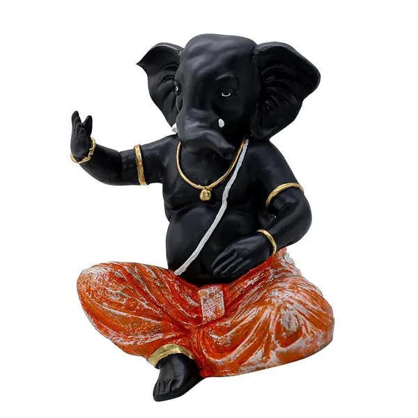 Black_Ganesha_Idol_with_Orange_Dhoti_|_Polyresin_Ganpati_Statue_for_Home_Decor,_Pooja_Room,_Office_&_Festive_Gift_|_Decorative_Ganesh_Murti_6_Inch