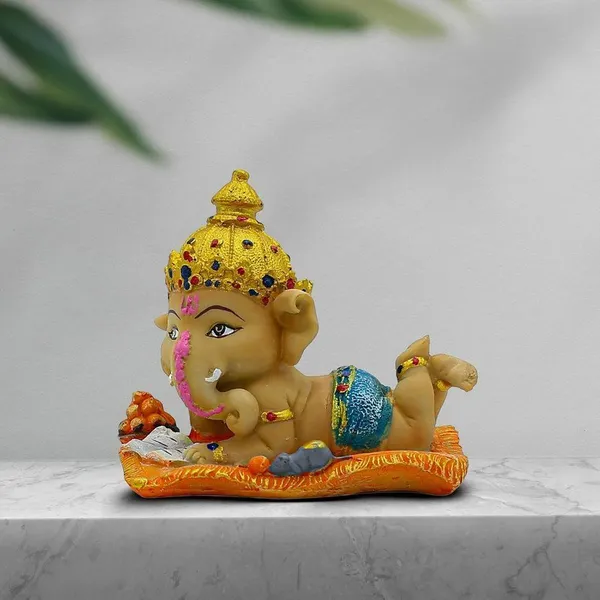 Cute_Baby_Ganesha_Idol_Reading_Book_|_5.5_Inch_Colorful_Polyresin_Ganpati_Statue_for_Home_Decor,_Study_Table,_Kids_Room_&_Gift_|_Decorative_Bal_Ganesha_Murti