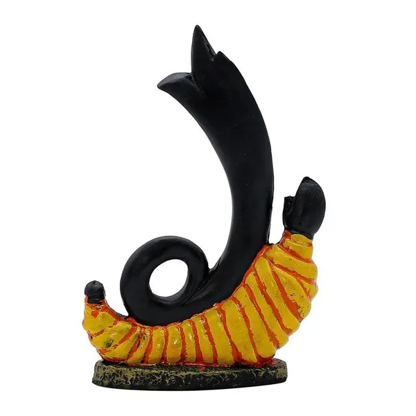 Abstract_Shivling_Design_with_Trishul_&_Snake_|_Black_&_Orange_Polyresin_Shiva_Idol_for_Home,_Office_Desk,_Meditation_Corner_&_Gift_|_Decorative_Mahadev_Statue_6_Inch