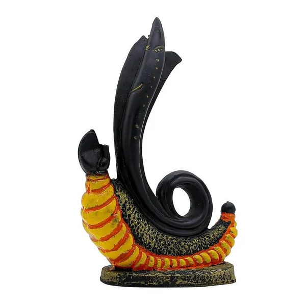 Abstract_Shivling_Design_with_Trishul_&_Snake_|_Black_&_Orange_Polyresin_Shiva_Idol_for_Home,_Office_Desk,_Meditation_Corner_&_Gift_|_Decorative_Mahadev_Statue_6_Inch