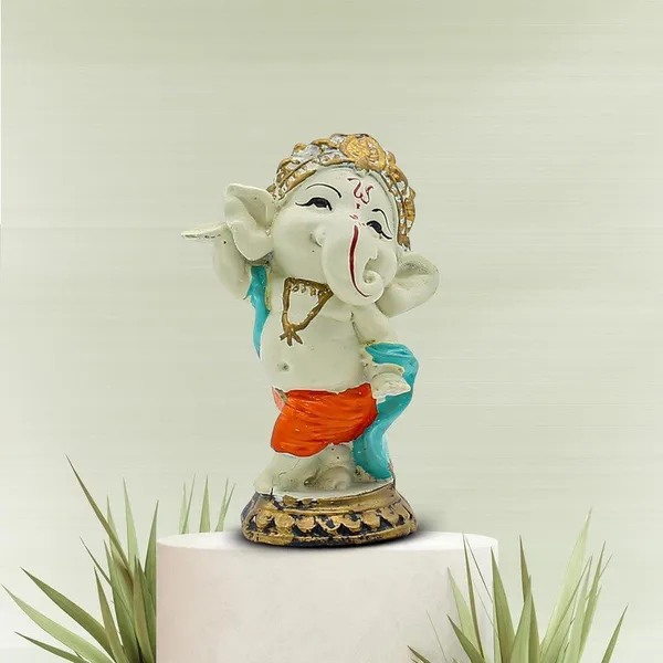 Dancing_Baby_Ganesha_Idol_Colorful_Ganpati_Statue_in_Orange_Dhoti_for_Home_Decor,_Car_Dashboard_&_Spiritual_Gift_5_Inch_Polyresin