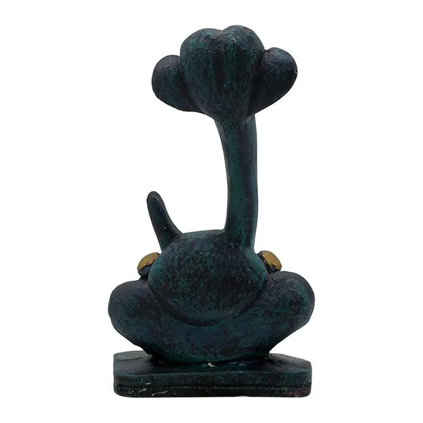 Abstract_Long_Trunk_Ganesha_Idol_Matte_Black_Ganpati_Statue_with_Damru_for_Home_Decor,_Office_Desk_&_Gift_6_Inch_Modern_Polyresin_Showpiece