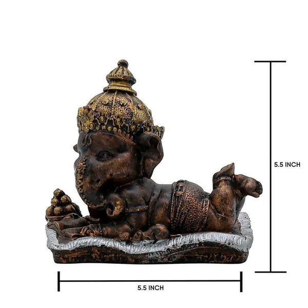 Ganesha_on_Conch_Shell_Statue_-_Metal_Gold_Accents_Decorative_Figurine_for_Pooja_Room_&_Meditation