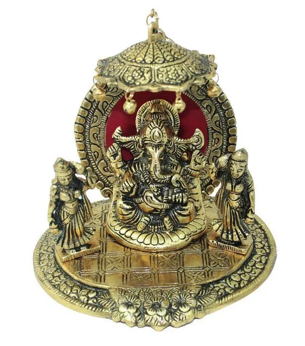 Golden_Ganesha_Statue_with_Riddhi_Siddhi_-_Brass_-_Showpiece_for_Home_Decor_&_Gifting