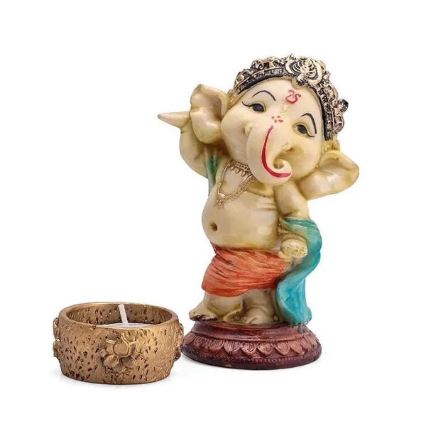 Ganesha_Statue_with_Riddhi_Siddhi_-_Brass,_Golden_Finish,_3_Inches