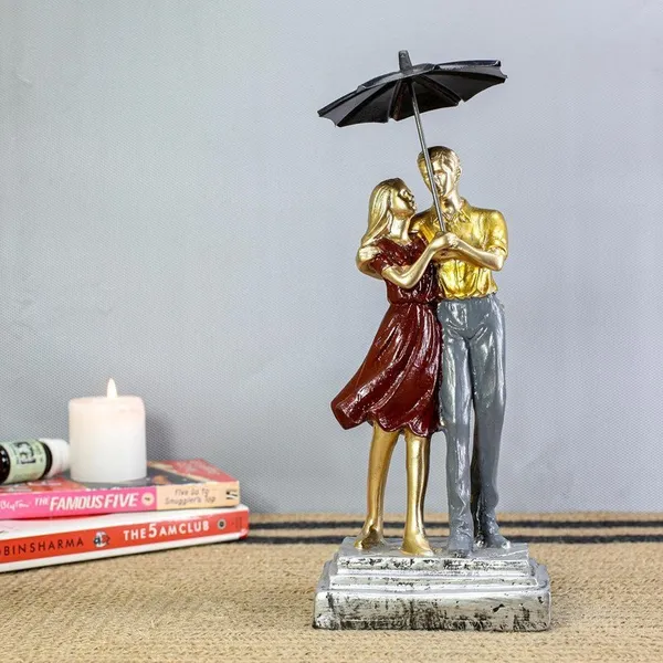 Romantic_Couple_Under_Umbrella_Resin_Sculpture_HandPainted_Love_Statue,_Anniversary_&_Gifting_for_Home_Decor