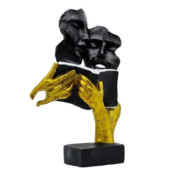 Romantic_Abstract_Couple_Reading_Book_Statue_Black_&_Gold_Resin_Figurine_for_Home_decor,_Modern_Love_Sculpture_for_Living_Room,_Bedroom,_Study_Table,_Gift_for_Couples_&_Book_Lovers