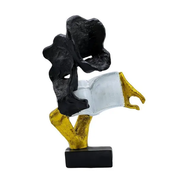Romantic_Abstract_Couple_Reading_Book_Statue_Black_&_Gold_Resin_Figurine_for_Home_decor,_Modern_Love_Sculpture_for_Living_Room,_Bedroom,_Study_Table,_Gift_for_Couples_&_Book_Lovers