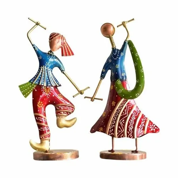 Table_Top_Metal_Dandiya_Couple_Blue_|_Handcrafted_Decorative_Showpiece_for_Home_&_Office_decor_|_Artistic_Rajasthani_Folk_Dance_Figurine
