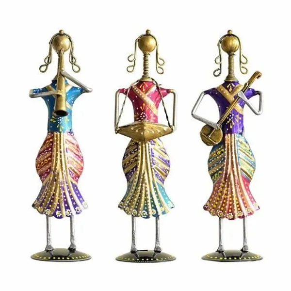 Handcrafted_Metal_Standing_Lady_Musician_|_Elegant_Decorative_Showpiece_for_Home_&_Office_decor_|_Artistic_Rajasthani_Folk_Art_Figurine