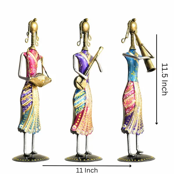 Handcrafted_Metal_Standing_Lady_Musician_|_Elegant_Decorative_Showpiece_for_Home_&_Office_decor_|_Artistic_Rajasthani_Folk_Art_Figurine