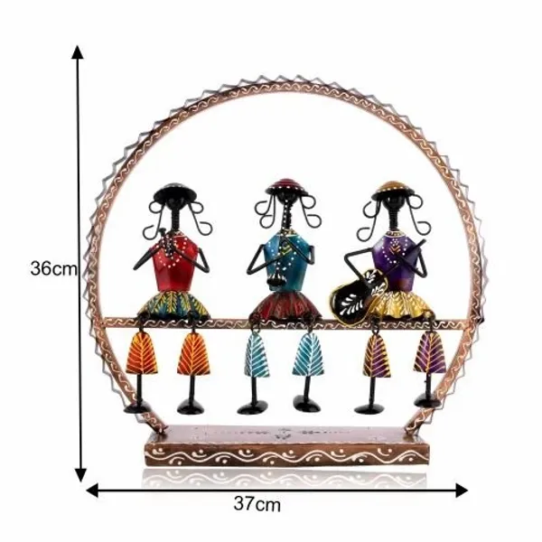 Handmade_Metal_Round_Doll_Musician_|_Elegant_Tabletop_Decorative_Showpiece_|_Traditional_Indian_Art_Figurine_for_Home_&_Gifting