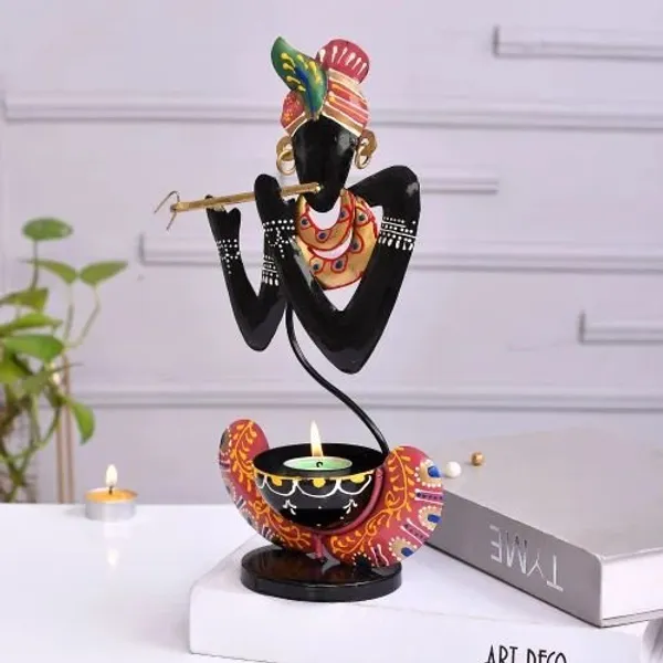 Metal_Decorative_Black_Krishna_T_Lite_Holder_|_Handcrafted_Tea_Light_Candle_Stand_for_Home_Temple_&_Festival_decor