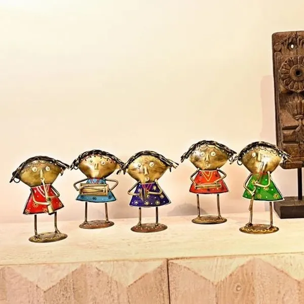 Metal_Adiwasi_Doll_Musician_Set_|_Handcrafted_Tribal_Musician_Figurines_for_Home_&_Office_Decoration