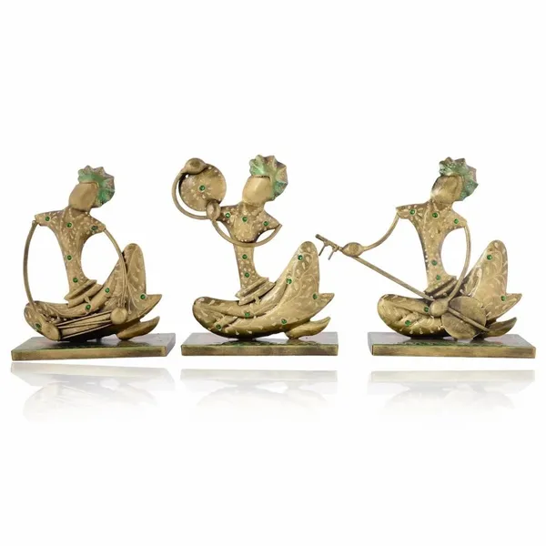 Metal_Decorative_Antique_Nagpuri_Musician_Set_|_Handcrafted_Table_Showpiece_for_Home_&_Office_decor