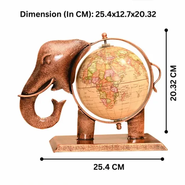 Handcrafted_Metal_Elephant_with_Globe_|_Antique_Decorative_Figurine_for_Table_&_Living_Room_Decor