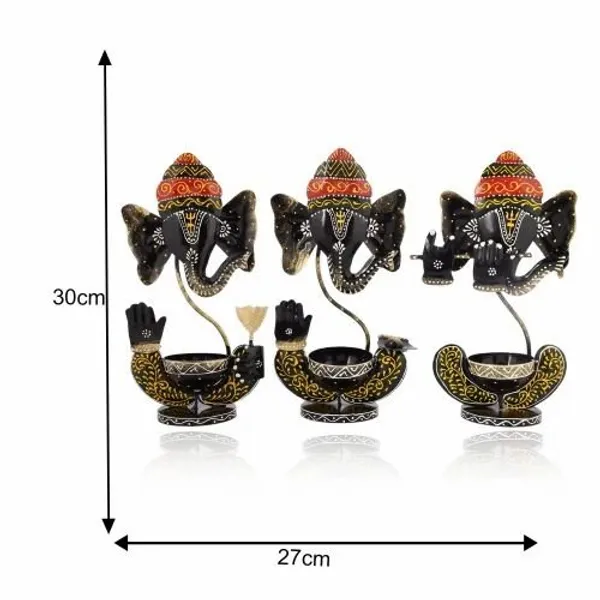 BUY_2_&_GET_1_FREE_|_Decorative_Lord_Ganesha_Tea_Light_Candle_Holders_for_Home_&_Festive_Decor