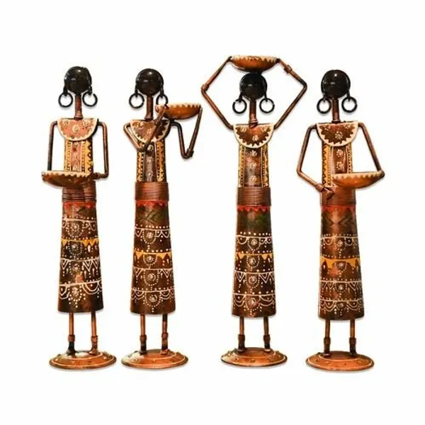 Metal_Labour_Lady_Set_in_Black_Color_|_Handcrafted_Decorative_Figurines_|_Artistic_Home_&_Office_Table_Decor_Showpiece