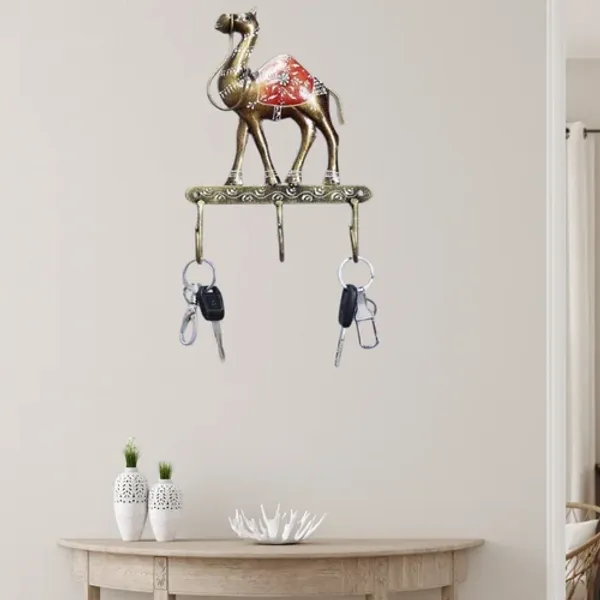 Decorative_Wall_Mounted_Metal_Camel_Key_Holder_|_Handcrafted_Key_Hanger_|_Artistic_Home_&_Entryway_Wall_Decor_Organizer