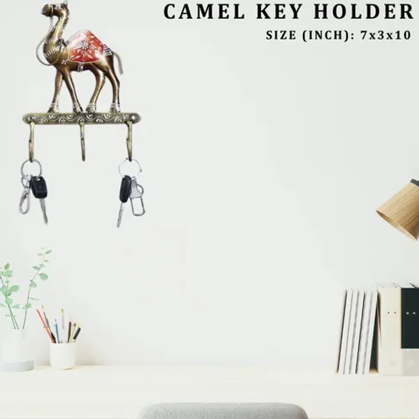 Decorative_Wall_Mounted_Metal_Camel_Key_Holder_|_Handcrafted_Key_Hanger_|_Artistic_Home_&_Entryway_Wall_Decor_Organizer