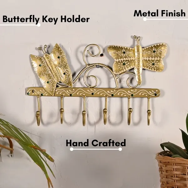 Metal_Butterfly_Key_Holder_Wall_Hanging_|_Handcrafted_Decorative_Key_Hanger_|_Artistic_Metal_Wall_decor_for_Home_&_Entryway