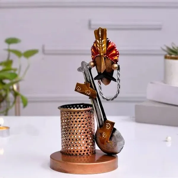Metal_Guitar_Pen_Holder_|_Handcrafted_Musical_Theme_Desk_Organizer_|_Artistic_Table_Decor_for_Home_&_Office