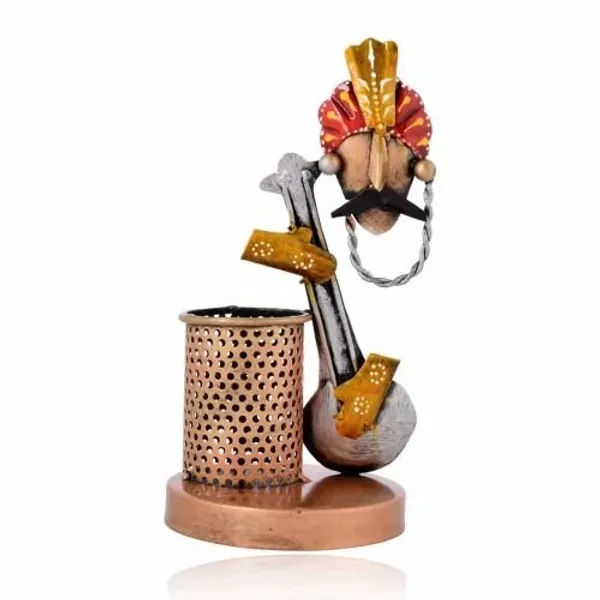 Metal_Guitar_Pen_Holder_|_Handcrafted_Musical_Theme_Desk_Organizer_|_Artistic_Table_Decor_for_Home_&_Office