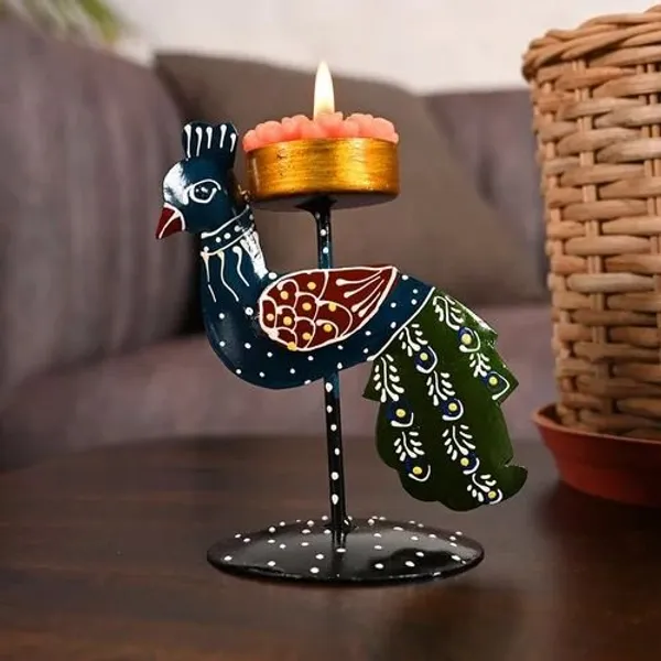 Metal_Peacock_T_Lite_Holder_for_Decoration_|_Elegant_Tealight_Candle_Stand_for_Living_Room_&_Gifting