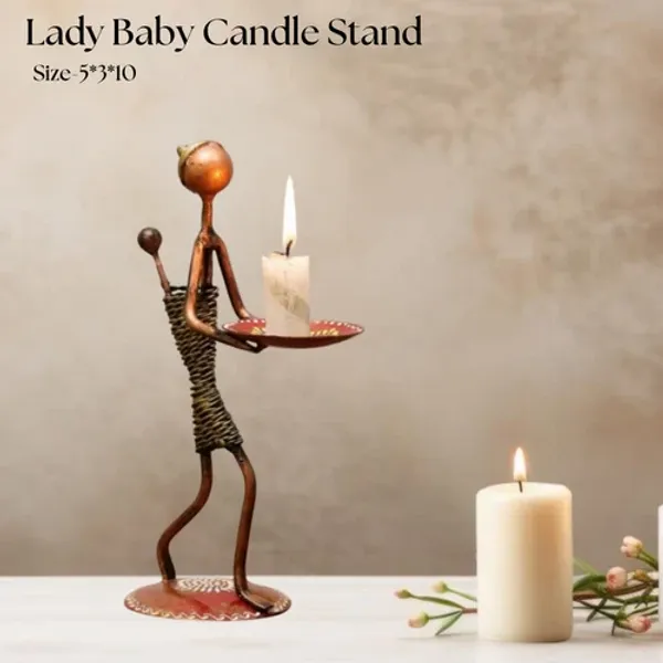 Decorative_Metal_Lady_Baby_Candle_Holder_|_Artistic_Tealight_Holder_for_Table_&_Living_Room_Decor