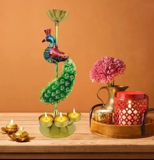 Decorative_Metal_Peacock_Candle_Holder_|_Handcrafted_Tealight_Holder_for_Home_&_Festive_Decoration