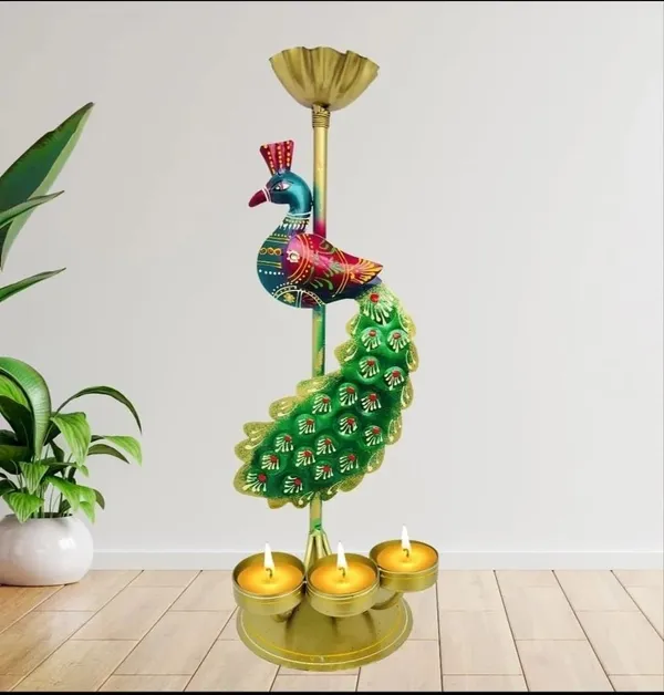 Decorative_Metal_Peacock_Candle_Holder_|_Handcrafted_Tealight_Holder_for_Home_&_Festive_Decoration