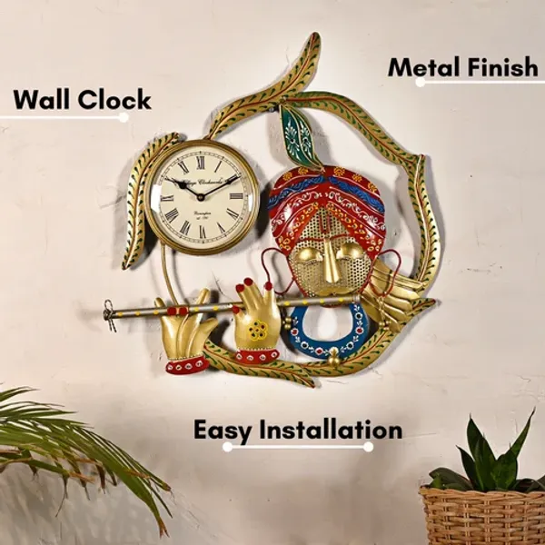 Decorative_Metal_Krishna_Wall_Clock_for_Interior_decor_|_Elegant_Handcrafted_Timepiece_for_Home_&_Office_Walls