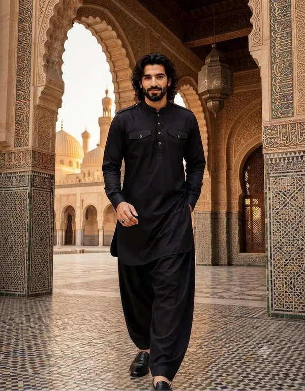 Premium_Midnight_Black_Designer_Kurta_Salwar_Set_for_Men