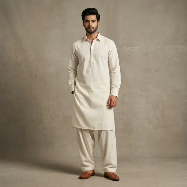 Classic_Off-White_Cotton_Pathani_Suit