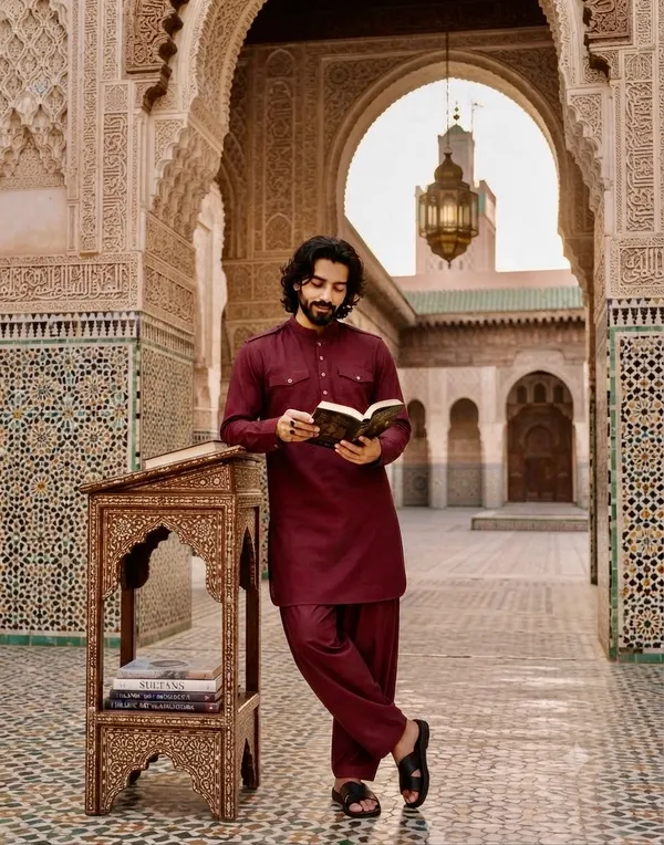 Men_Fashion_Maroon_Kurta_and_Salwar_Combo__Premium_Ethnic_Collection