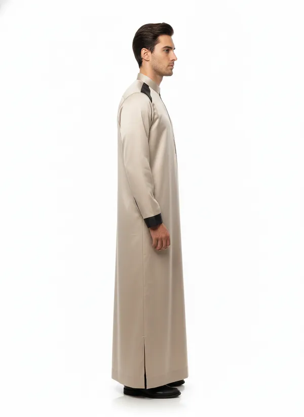 Men's_Luxury_Moroccan_Style_Thobe_Premium_Satin_Fabric_Jubba_with_Zipper_Neck_and_Contrast_Panel