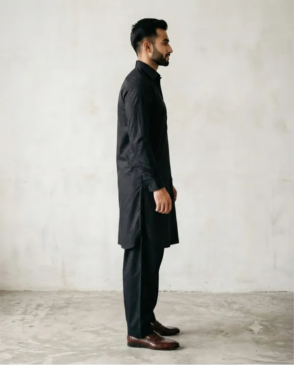 Classic_Black_Cotton_Pathani_Suit