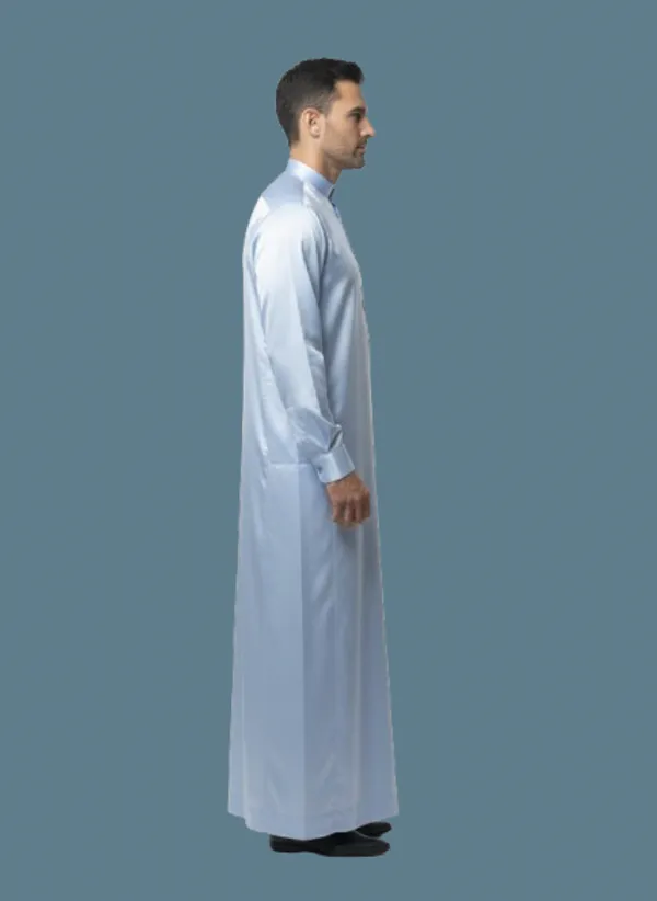 Dark_Sky_Blue_Satan_Fabric_Premium_Full_Sleeve_Thawb_For_Men