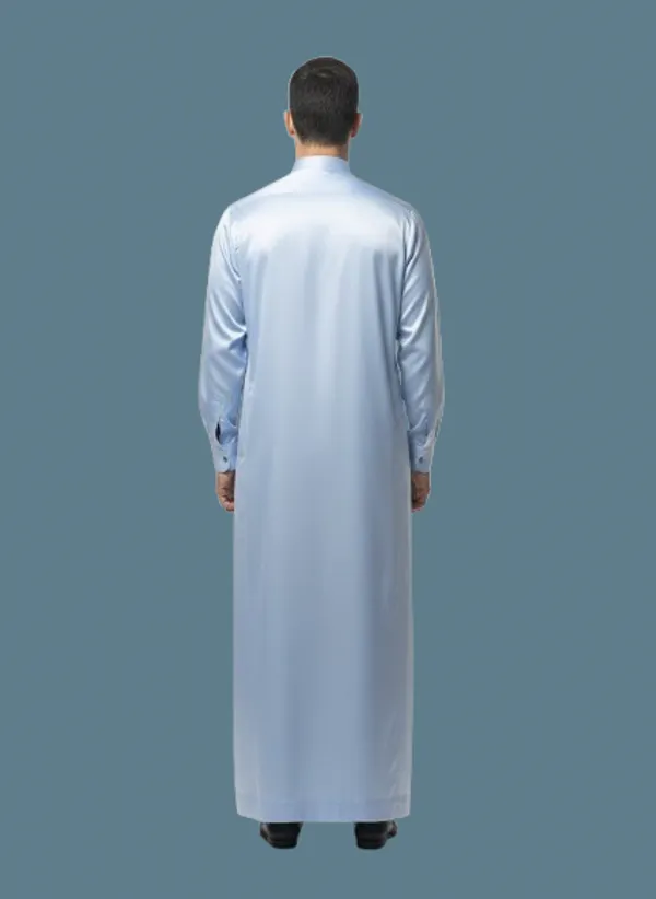Dark_Sky_Blue_Satan_Fabric_Premium_Full_Sleeve_Thawb_For_Men