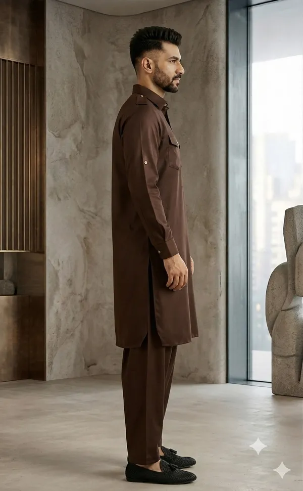Men's_Premium_Brown_Pathani_Kurta_Shalwar_Set_|_Classic_Ethnic_Wear_for_Festive_&_Casual_Occasions