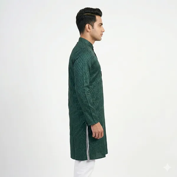 Royal_Deep_Emerald_Green_Kurta_for_Men_|_Elegant_Traditional_Ethnic_Wear