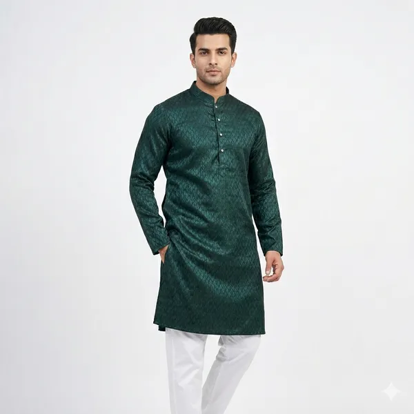 Royal_Deep_Emerald_Green_Kurta_for_Men_|_Elegant_Traditional_Ethnic_Wear