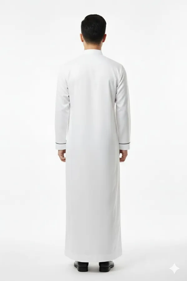White_Satan_Fabric_Premium_Full_Sleeve_Thawb_For_Men