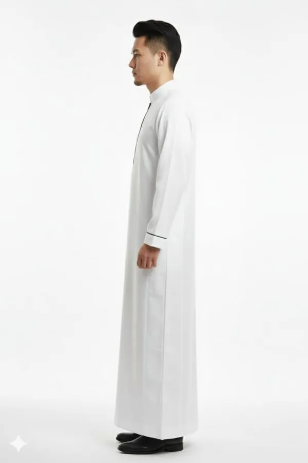 White_Satan_Fabric_Premium_Full_Sleeve_Thawb_For_Men